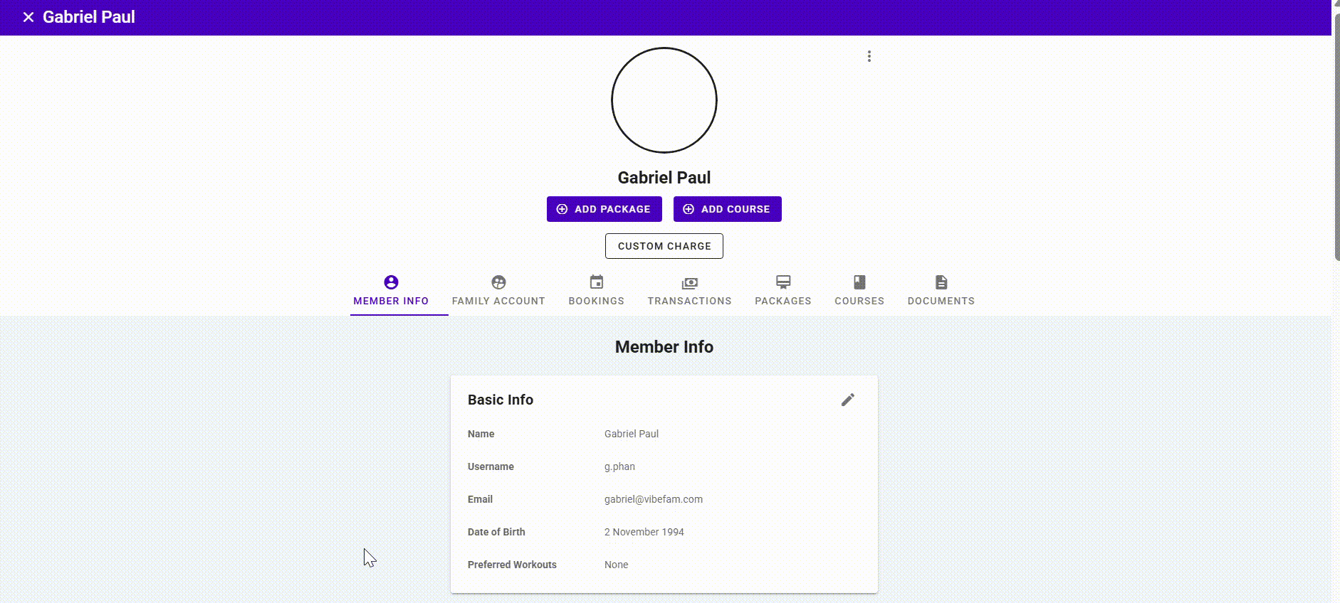 Child Profile 