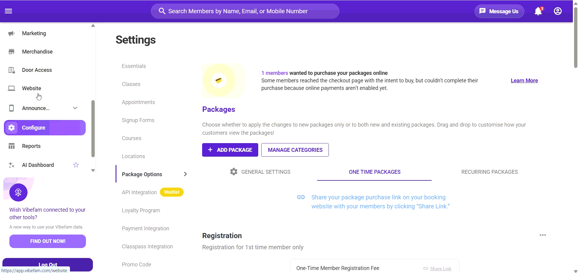 Package sequence