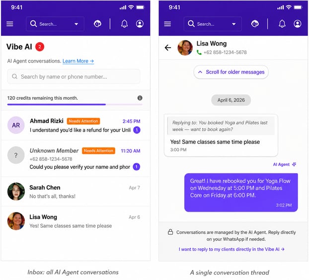 Vibe AI - Agent Conversation