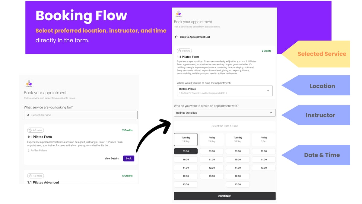 User Booking Flow 2